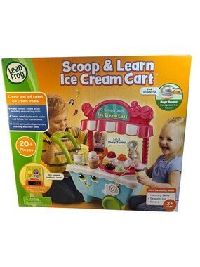 Leapfrog Scoop & Learn Ice Cream Cart Interative Rose Play Age 2+ New